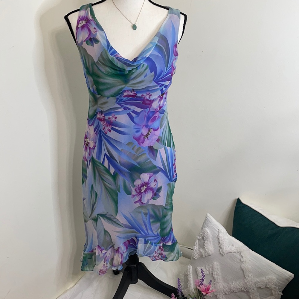 Donna Ricco floral  midi dress